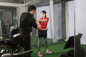 working with a full swing golf simulator